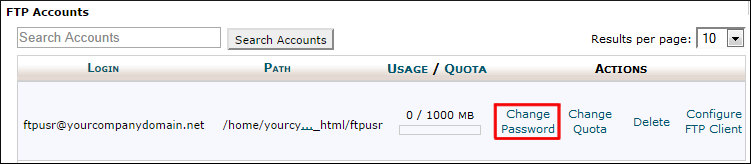 Change Password