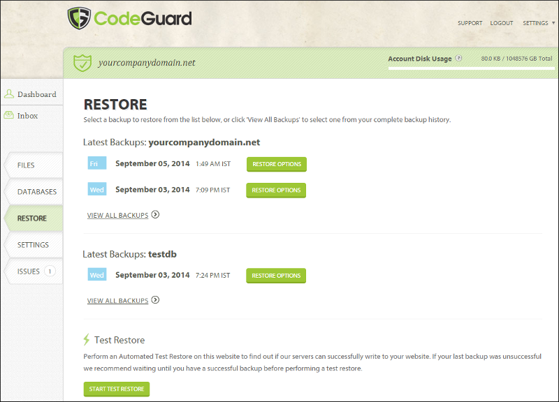 Restore