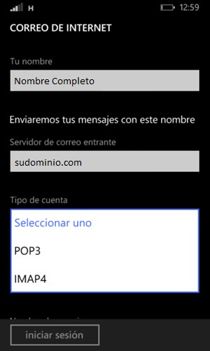 Cuenta pop3 Cuenta pop3